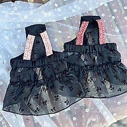 Dolly Pet Sun Kissed Elegance Dog Dress, Black/Beige, Small