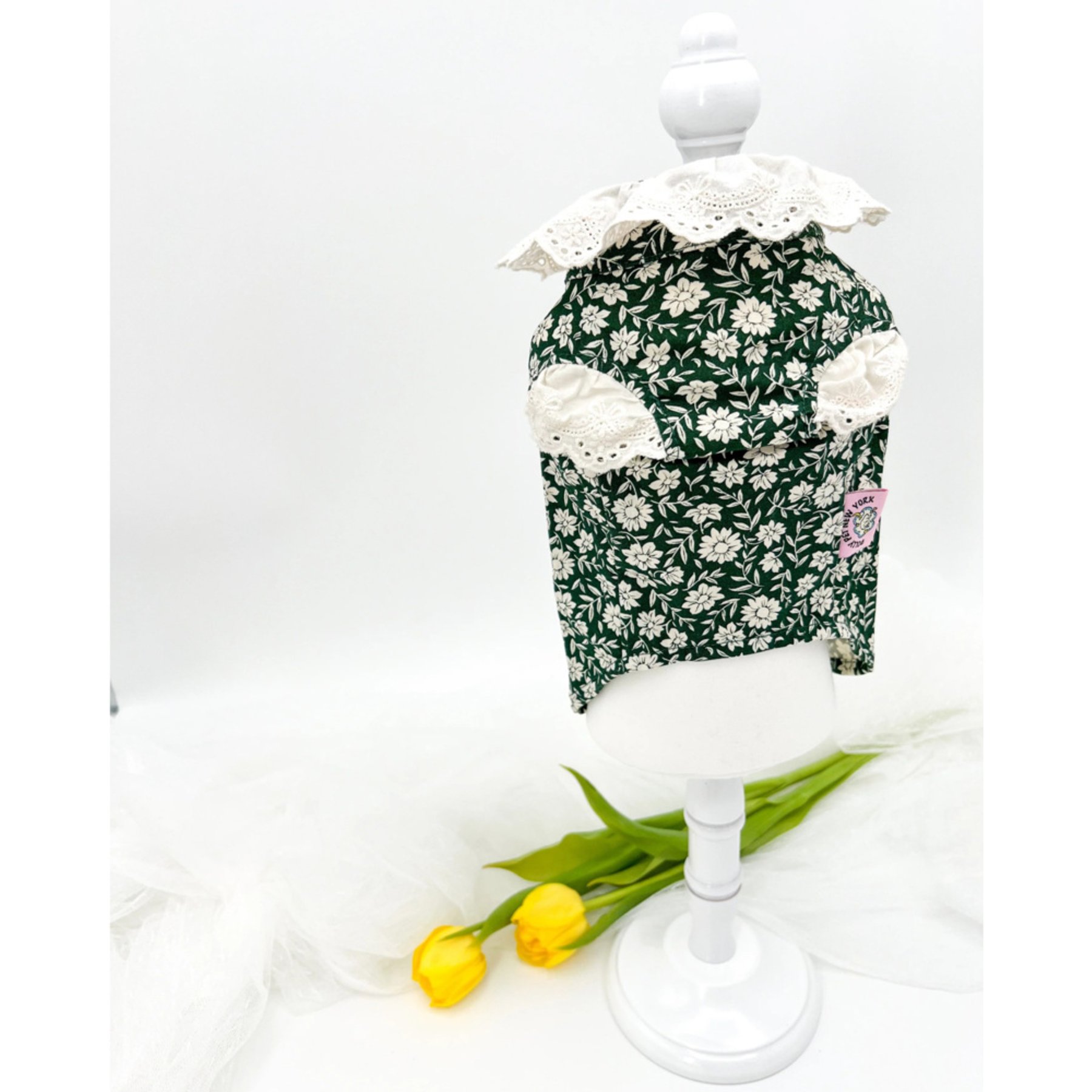 Dolly Pet Leafy Bloom Boy Dog Shirt, Medium