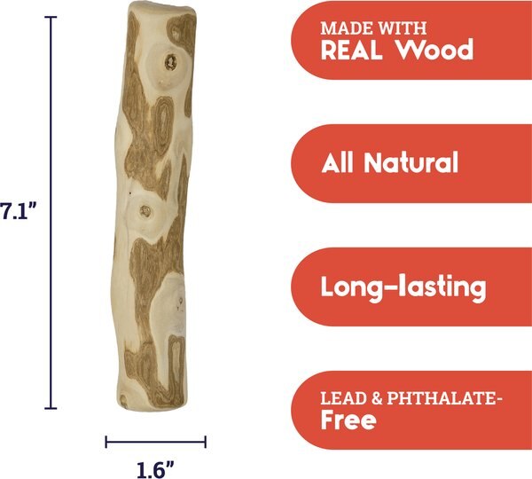 Petstages Coffee Wood Dog Chew Toy
