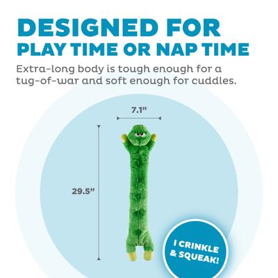 Show full view: Outward Hound by Charming Pet Longidudes Gator Plush Dog Toy slide 3 of 7