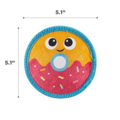 Show full view: Outward Hound Tough Skinz Durable Squeaky Dog Toy with Two Tough Layers, Donut, Multicolor, Small slide 7 of 9
