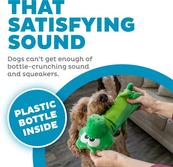 Outward Hound Bottle Gigglers Frog Dog Toy