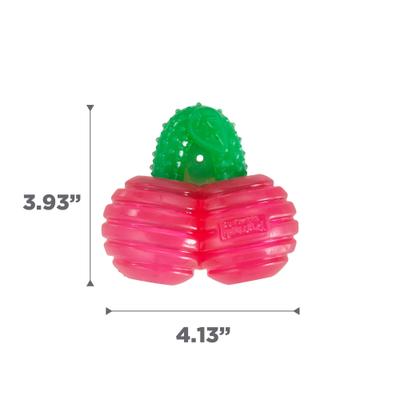 Show full view: Outward Hound Gummiez Cherries 2-in-1 Dental Dog Chew & Dog Treat Dispensing Game Toy, Red slide 7 of 10