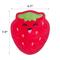 Show in main carousel: Outward Hound Tough Skinz Durable Squeaky Strawberry Dog Toy, Red, Medium slide 7 of 9