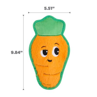 Show full view: Outward Hound Tough Skinz Durable Squeaky Carrot Dog Toy, Multicolor, Medium slide 7 of 9