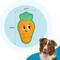 Show in main carousel: Outward Hound Tough Skinz Durable Squeaky Carrot Dog Toy, Multicolor, Medium slide 5 of 9