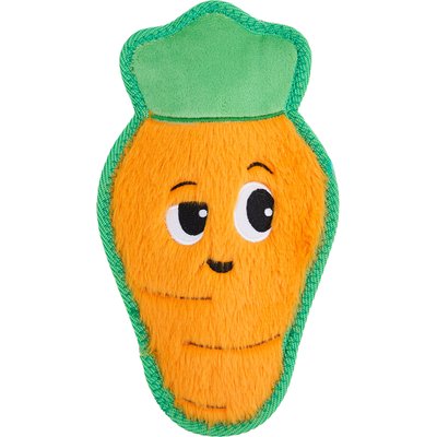 Outward Hound Outward Hound Tough Skinz Durable Squeaky Carrot Dog Toy, Multicolor, Medium