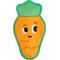 Show in main carousel: Outward Hound Tough Skinz Durable Squeaky Carrot Dog Toy, Multicolor, Medium slide 1 of 9