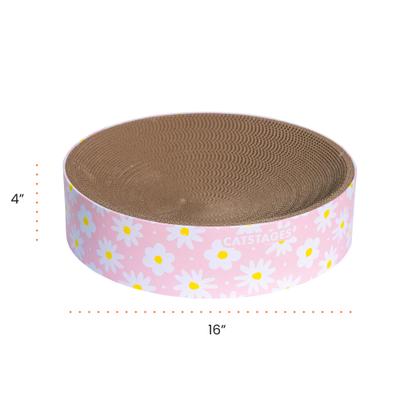 Show full view: Catstages Scratch & Snuggle Cat Sratcher with Catnip, Daisy Pink slide 6 of 7