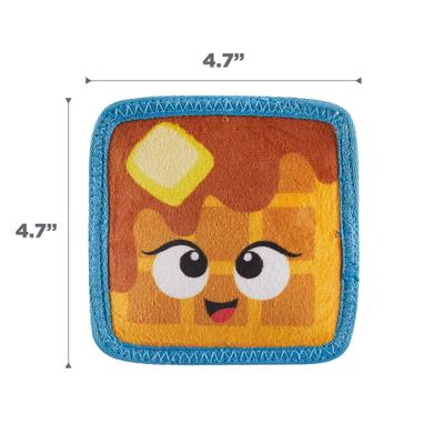 Show full view: Outward Hound Tough Skinz Durable Squeaky Waffle Dog Toy, Multicolor, Small slide 8 of 10