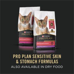Purina Pro Plan Focus Sensitive Skin & Stomach Duck & Arctic Char Variety Pack Canned Cat Food, 3-oz can, case of 24 slide 2 of 9