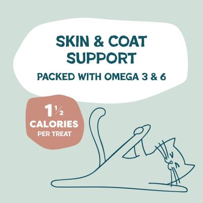 Show full view: Shameless Pets Yam Good Salmon & Sweet Potatoes Crunchy Cat Treats, 2.5-oz bag slide 6 of 11