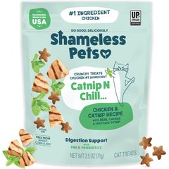 Shameless Pets Catnip N Chill Chicken Crunchy Cat Treats, 2.5-oz bag