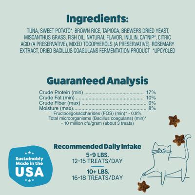 Show full view: Shameless Pets Catnip N Chill Tuna Crunchy Cat Treats, 2.5-oz bag slide 7 of 11