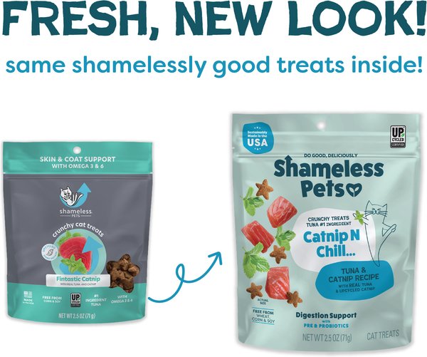Shameless Pets Catnip N Chill Tuna Crunchy Cat Treats