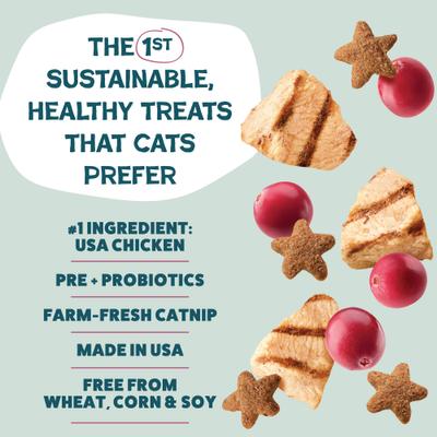 Show full view: Shameless Pets Cran You Say Chicken Chicken & Cranberry Flavor Crunchy Cat Treats, 12-oz bag slide 3 of 11