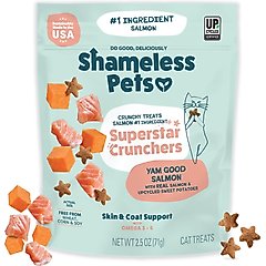 Shameless Pets Chicken & Cranberry Digestive Support Crunchy Cat Treats, 2.5-oz bag