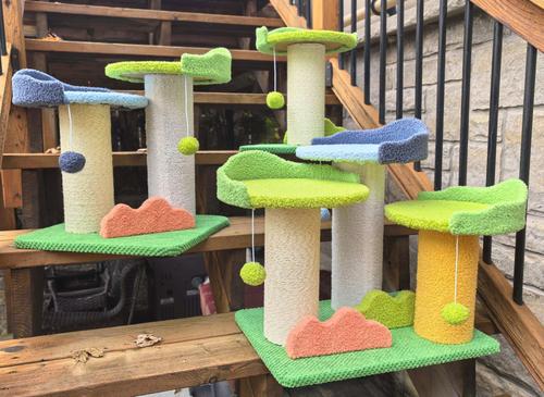 Show full view: One for Pets Baobab Tree Cat Scratching Post, Trio slide 7 of 8