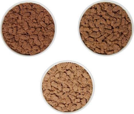 Show full view: Blue Buffalo Tastefuls Tuna, Chicken, Fish & Shrimp Variety Pack Flaked Canned Cat Food, 3-oz can, case of 12 slide 5 of 11