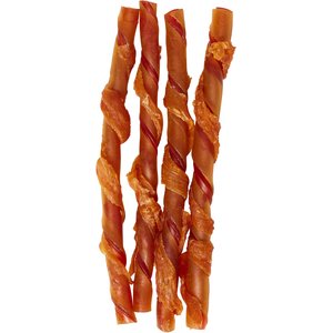DreamBone Peanut Butter Twists Wrapped with Chicken Rawhide-Free Hard Chew Dog Treats, 36 count
