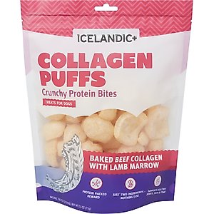 Icelandic+ Beef Collagen & Marrow Puffs Bites Dehydrated Dog Treats, 2.5-oz bag