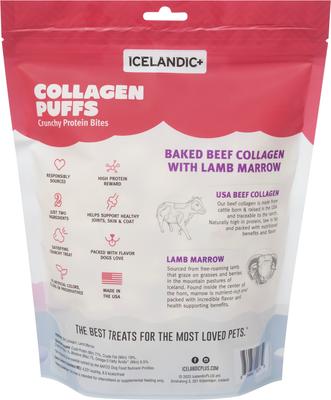 Show full view: Icelandic+ Beef Collagen & Marrow Puffs Bites Dehydrated Dog Treats, 2.5-oz bag slide 3 of 4