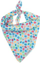 The Worthy Dog Easter Eggs Dog Bandana, Large