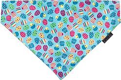 The Worthy Dog Easter Eggs Slide-on Dog Bandana, Large