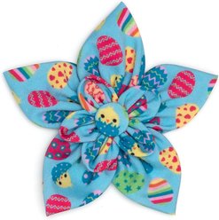 The Worthy Dog Easter Eggs Flower Dog Collar Accessory, Large