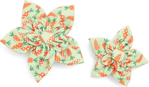Show full view: The Worthy Dog Crazy Carrots Flower Dog Collar Accessory, Small slide 3 of 3