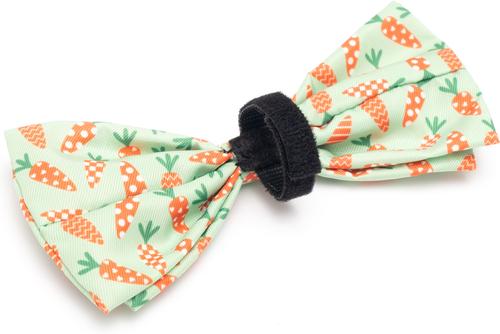 Show full view: The Worthy Dog Crazy Carrots Dog Bow Tie, Large slide 2 of 3