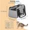 Show in main carousel: Petsfit Airline Approved Dog & Cat Carrier, Gray, 19 x 12 x 12 inches slide 3 of 10