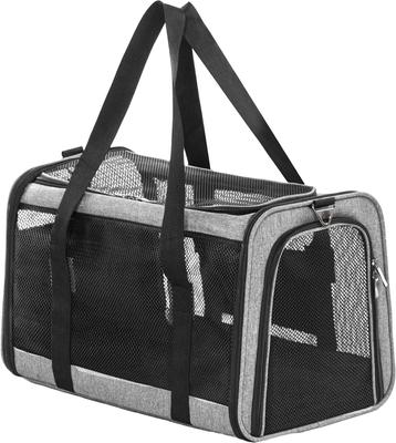 Show full view: Petsfit Airline Approved Dog & Cat Carrier, Gray, 18 x 11 x 11 inches slide 8 of 9