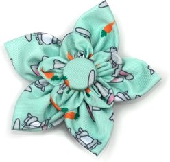 The Worthy Dog Bunnies Flower Dog Collar Accessory, Large