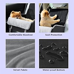 Lesure Foldable Dog & Cat Car Booster Seat, Standard, Black slide 2 of 7
