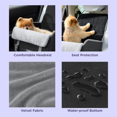 Show full view: Lesure Foldable Dog & Cat Car Booster Seat, Standard, Black slide 4 of 9