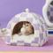 Show in main carousel: Lesure 2-in-1 Cat Cave Bed, Purple, Medium slide 6 of 9