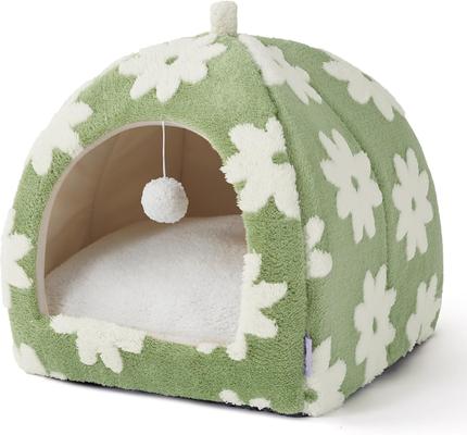 Show full view: Lesure 2-in-1 Cat Cave Bed, Green, Large slide 7 of 9