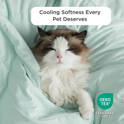 Show full view: Bedsure Cooling Dog & Cat Blanket, Green, Large slide 3 of 9