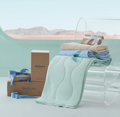 Show full view: Bedsure Cooling Dog & Cat Blanket, Dark Beige, Medium slide 6 of 9