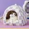 Show in main carousel: Lesure 2-in-1 Cat Cave Bed, Purple, Large slide 7 of 10