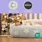 Show in main carousel: Lesure Calming Cute Modern Plush Jacquard Shaggy Orthopedic Anti-Slip Donut Dog & Cat Bed with Removable Cover, Grey Galaxy, Large slide 2 of 9