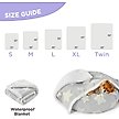 Show in main carousel: Lesure Waterproof Calming Double-Sided Jacquard Shag & Soft Sherpa Fleece Furniture Protector Dog & Cat Blanket, Grey, Medium slide 6 of 9