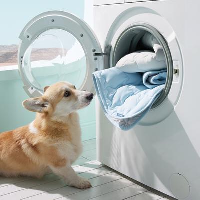 Show full view: Bedsure Thin Cooling Dog Crate Mat, Blue, X-Large slide 7 of 9