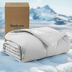 Bedsure Cooling Dog & Cat Blanket, Grey, Medium