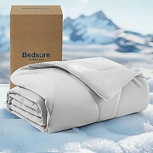 Bedsure Cooling Dog & Cat Blanket, Grey, Medium