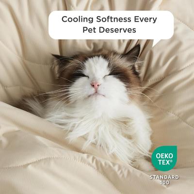 Show full view: Bedsure Cooling Dog & Cat Blanket, Dark Beige, Medium slide 3 of 9