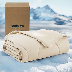 Bedsure Cooling Dog & Cat Blanket, Dark Beige, Medium