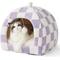 Show in main carousel: Lesure 2-in-1 Cat Cave Bed, Purple, Large slide 1 of 10