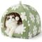 Show in main carousel: Lesure 2-in-1 Cat Cave Bed, Green, Large slide 1 of 9